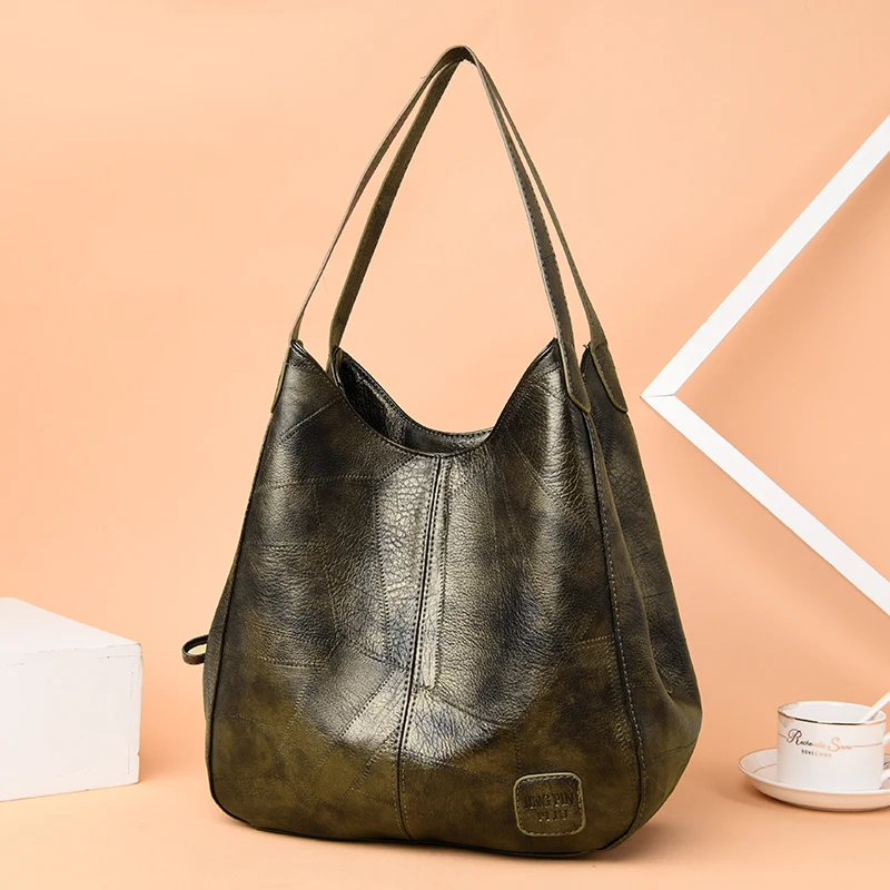 Vintage Casual Hobos Women Handbags Simple Fashion Shoulder Bags Casual Luxury PU Totes Retro Woman Big Capacity Sac Bolso Mujer
Vintage Casual Hobos Women Handbags Simple Fashion Shoulder Bags Casual Luxury PU Totes Retro Woman Big Capacity Sac Bolso Mujer