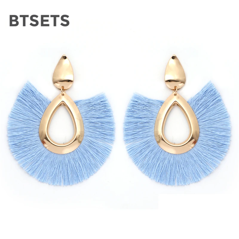 Boho Tassel Earrings For Women Blue Brincos Statement Earings Fashion Jewelry 2019 Vintage Round Wedding Bridal Earring
Boho Tassel Earrings For Women Blue Brincos Statement Earings Fashion Jewelry 2019 Vintage Round Wedding Bridal Earring
