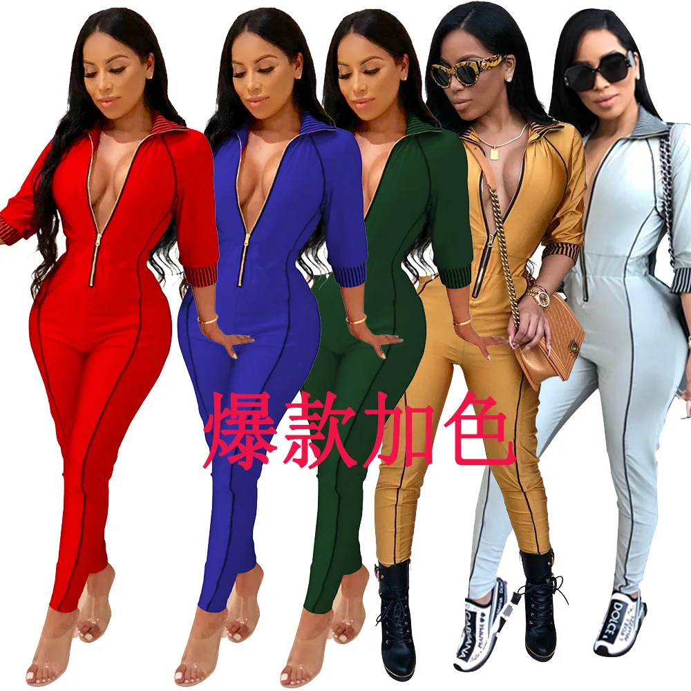 GZQS Autumn Winter Rompers Womens Jumpsuit Sexy Elegant Brown Long Sleeve Jumpsuits For Women 2018
GZQS Autumn Winter Rompers Womens Jumpsuit Sexy Elegant Brown Long Sleeve Jumpsuits For Women 2018
