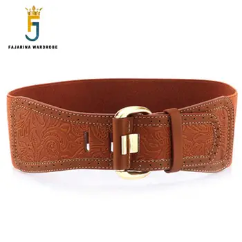 FAJARINA Casual 7.5cm Width Ladies Decorative Elastic Print Cow Skin Genuine Leather Belts Women Wide Waist Cummerbunds LDFJ020
FAJARINA Casual 7.5cm Width Ladies Decorative Elastic Print Cow Skin Genuine Leather Belts Women Wide Waist Cummerbunds LDFJ020