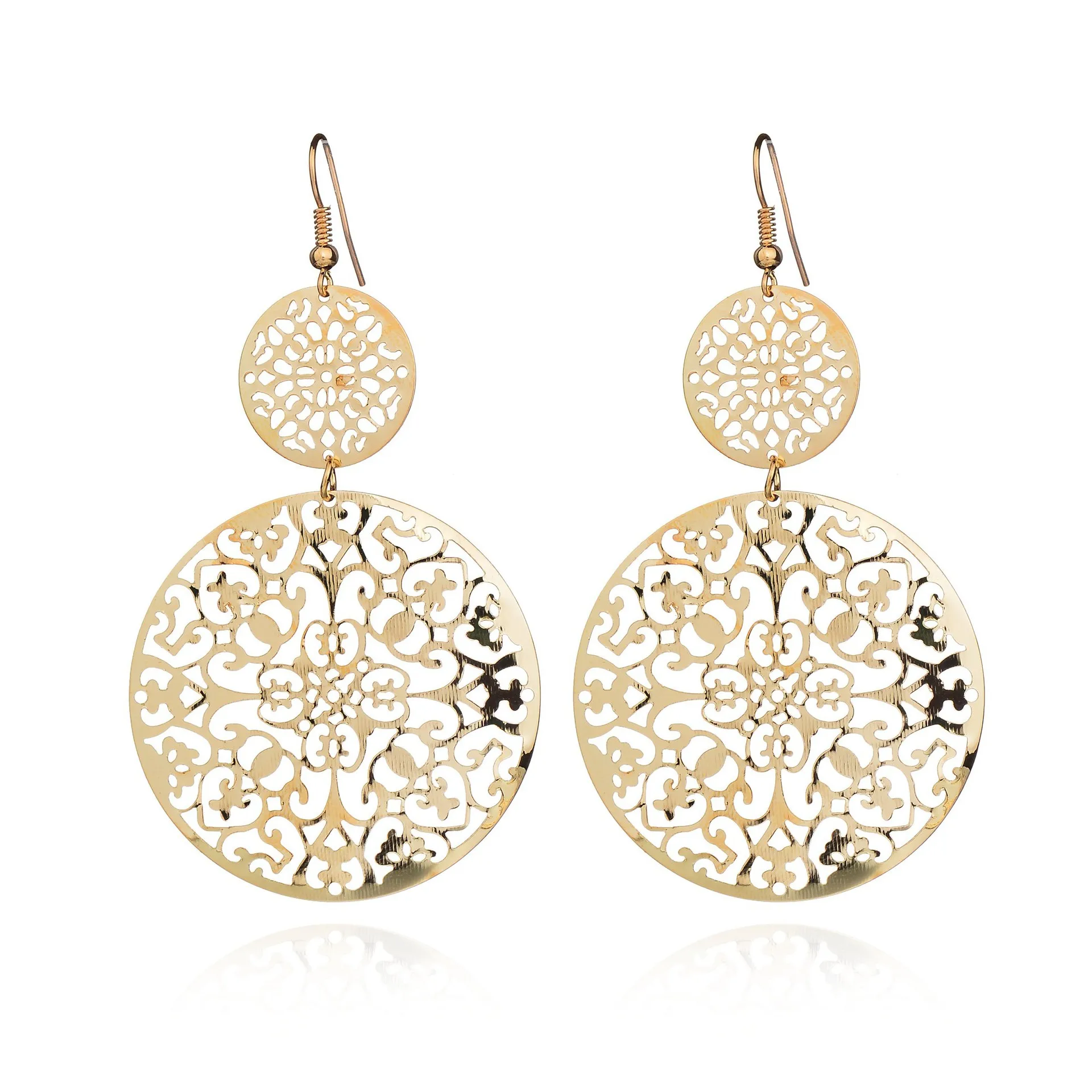 Dangle Long Earrings For Women Classic Pattern Hollow Round Bijouterie Hot Sale No.A339 A340
Dangle Long Earrings For Women Classic Pattern Hollow Round Bijouterie Hot Sale No.A339 A340