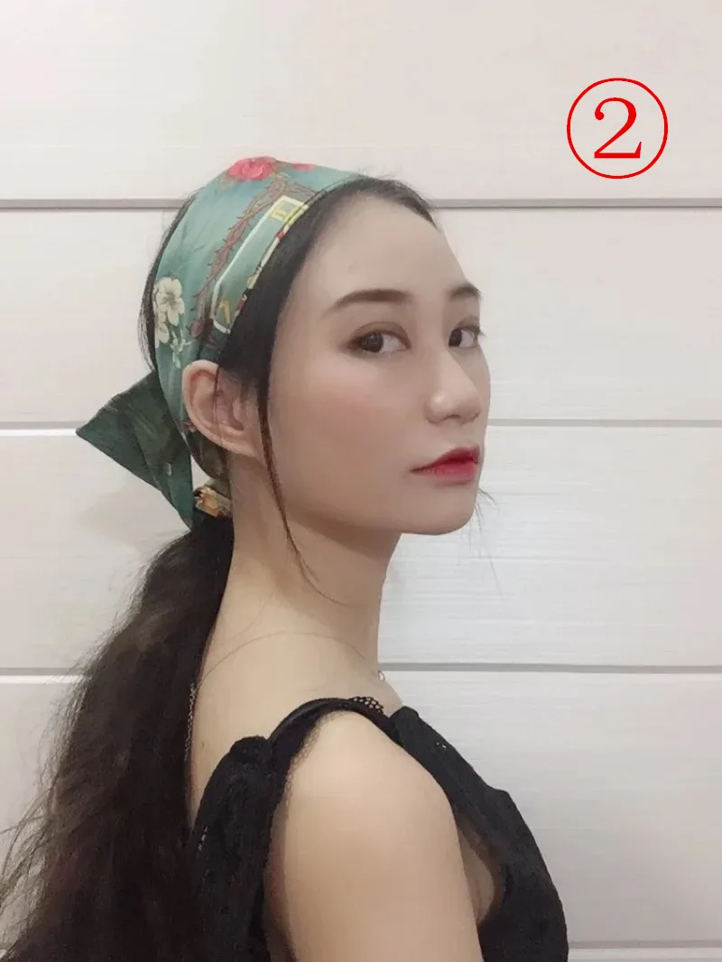 50s women vintage rockabilly pinup style floral print headband in green hair head bands hair scarf accessories bow wire inside 50s women vintage rockabilly pinup style floral print headband in green hair head bands hair scarf accessories bow wire inside