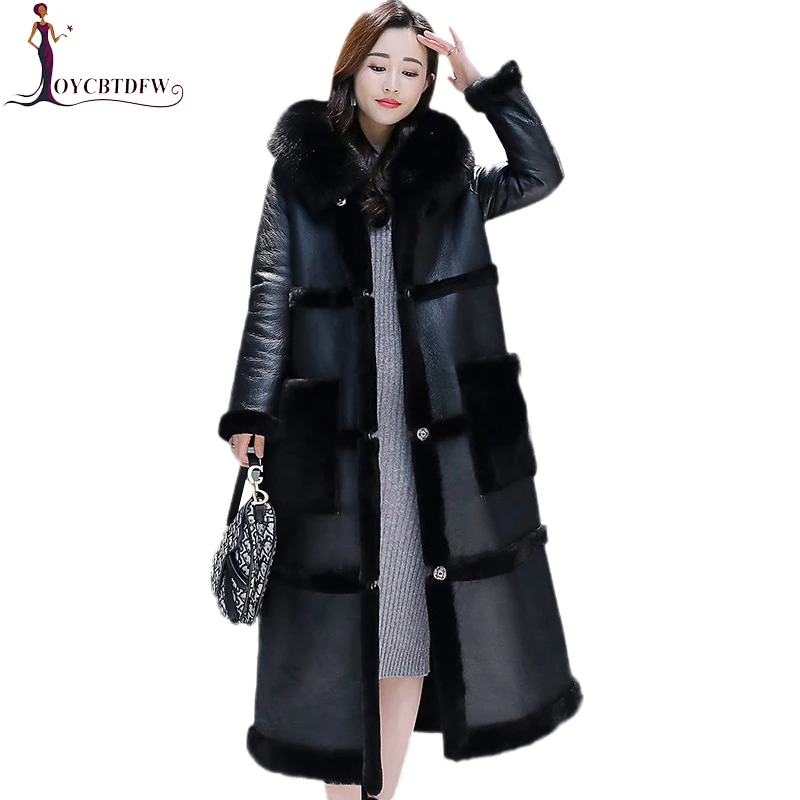Winter Wool Jacket 2019 Women Temperament Leather Coat Medium long Fashion Elegant Overcoat Thickening Warm Woolen Jacket DD0832
Winter Wool Jacket 2019 Women Temperament Leather Coat Medium long Fashion Elegant Overcoat Thickening Warm Woolen Jacket DD0832