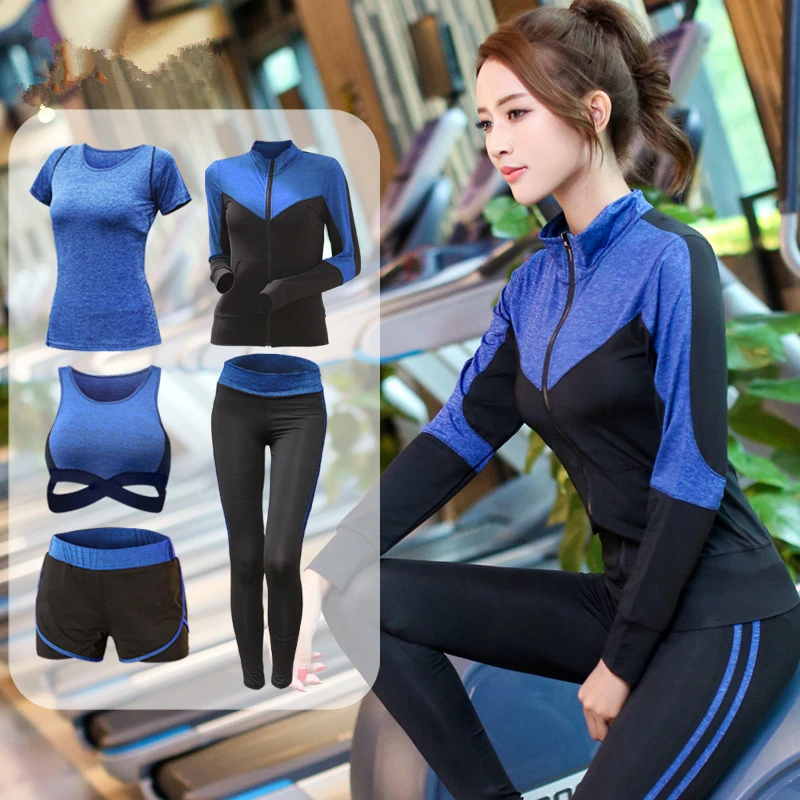 Women Yoga Sets Tracksuit For Women Ladies 5/3/4pcs Yoga Pants TShirts Sports Bra Pants Fitness Gym Coat Sportswear
Women Yoga Sets Tracksuit For Women Ladies 5/3/4pcs Yoga Pants TShirts Sports Bra Pants Fitness Gym Coat Sportswear