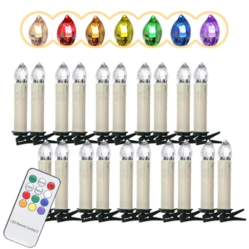 10-100X Warm White RGB Light navidad LED Candle Light Christmas tree decorations Wedding Christmas Electric lights with battery
10-100X Warm White RGB Light navidad LED Candle Light Christmas tree decorations Wedding Christmas Electric lights with battery