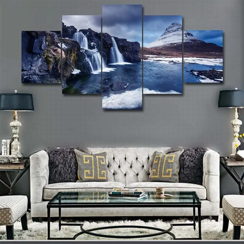 Poster wall art canvas printing picture 5 piece iceberg lake view modern HD frame home decor canvas Oil painting for living room
Poster wall art canvas printing picture 5 piece iceberg lake view modern HD frame home decor canvas Oil painting for living room