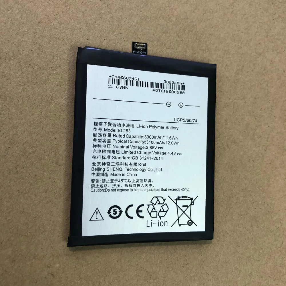 OriWood BL263 Battery New For Lenovo ZUK Z2 PRO Z2pro Battery 3.85V 3100mAh With Tracking Number
OriWood BL263 Battery New For Lenovo ZUK Z2 PRO Z2pro Battery 3.85V 3100mAh With Tracking Number