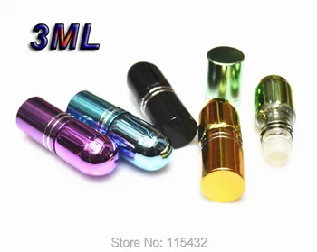 

Refillable MINI 3ML ROLL ON Aluminum BOTTLES ESSENTIAL OIL Roller ball Empty fragrance PERFUME 300PCS/LOT DHL/Fedex Free PB72