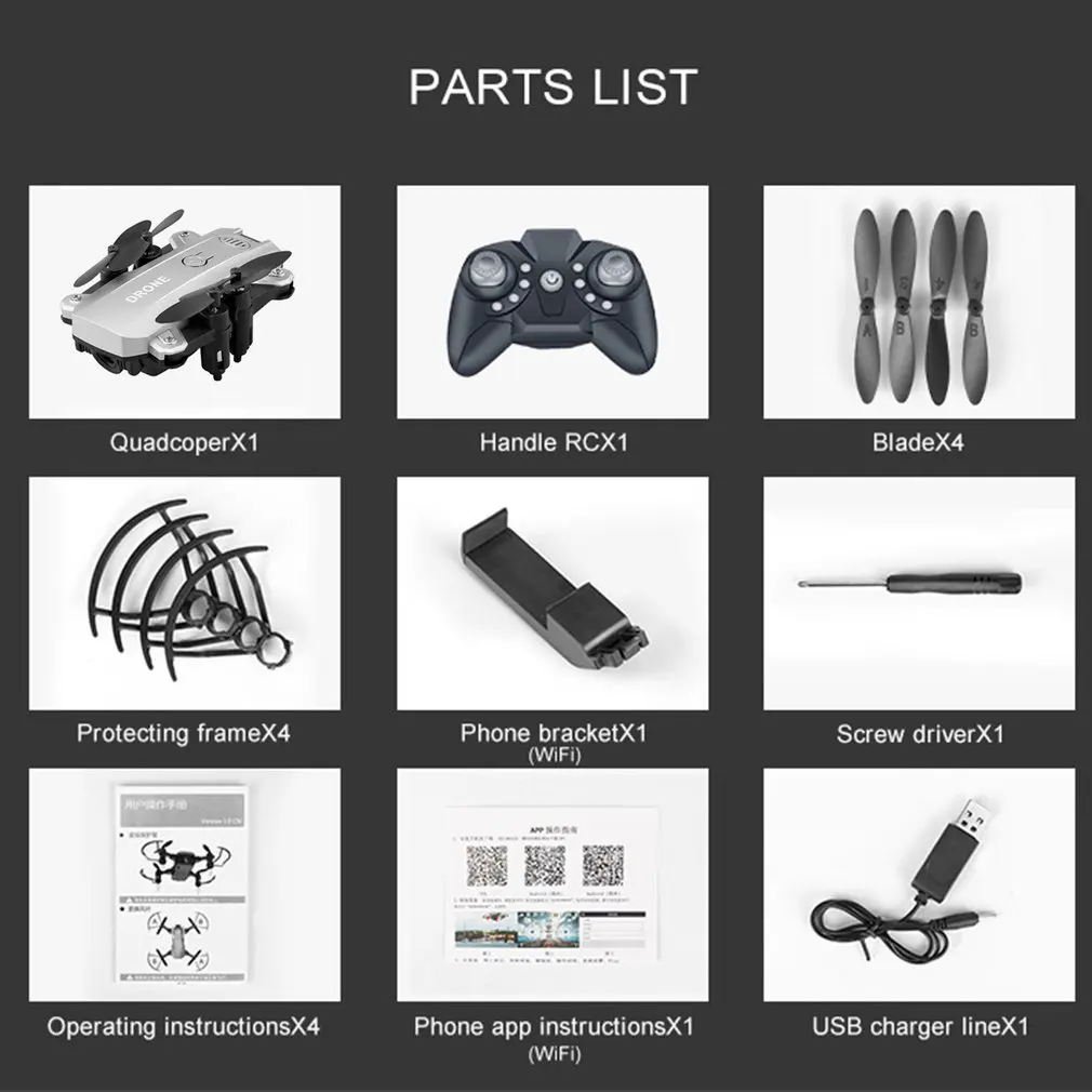 M9 2.4G Smart Selfie FPV RC Drone with 0.3MP Real-time Camera Altitude Hold 3D Flips RC Drone Toy Foldable Quadcopter Aircraft
M9 2.4G Smart Selfie FPV RC Drone with 0.3MP Real-time Camera Altitude Hold 3D Flips RC Drone Toy Foldable Quadcopter Aircraft