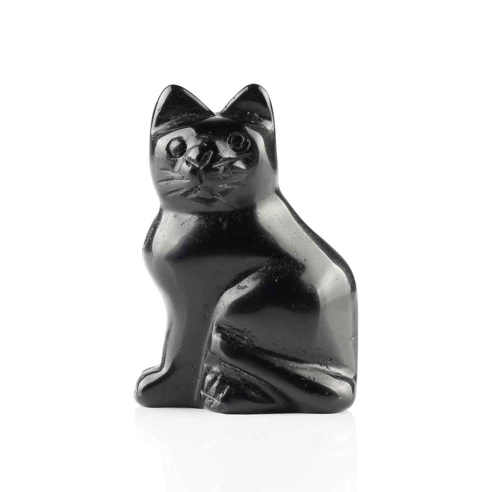 2.0inch Cat Figurines Natural Rose Quartz Howlite Obsidian Stone Blue Point Carved Chakra Healing Crystal Reiki Beads Free Pouch
2.0inch Cat Figurines Natural Rose Quartz Howlite Obsidian Stone Blue Point Carved Chakra Healing Crystal Reiki Beads Free Pouch