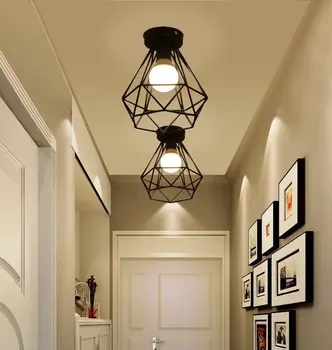Vintage Industrial Rustic Flush Mount Ceiling Light, Metal lighting Lamp Fixture for Hallway
Vintage Industrial Rustic Flush Mount Ceiling Light, Metal lighting Lamp Fixture for Hallway