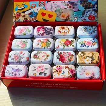 New Arrival 12 Pieces/lot Vintage Flower Printing Mini Tin Box 5.5x3.8x2.4cm Wedding Favor Candy Receive Box Small Storage Boxes
New Arrival 12 Pieces/lot Vintage Flower Printing Mini Tin Box 5.5x3.8x2.4cm Wedding Favor Candy Receive Box Small Storage Boxes