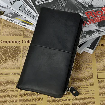 Men Crazy Horse Cowhide Long Wallet Zipper Cash Pocket Card Holder Vintage Bifold Purse Cell/Mobile Phone Case
Men Crazy Horse Cowhide Long Wallet Zipper Cash Pocket Card Holder Vintage Bifold Purse Cell/Mobile Phone Case
