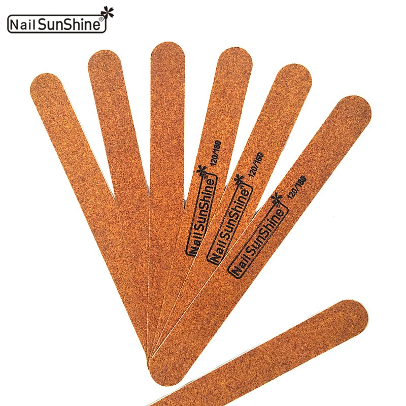 New 10pcs Wooden Nail Files Grit 120/180 Brown Sandpaper Double-sided Washable Emery Board Nail Sunshine Sanding Lime Ongles
New 10pcs Wooden Nail Files Grit 120/180 Brown Sandpaper Double-sided Washable Emery Board Nail Sunshine Sanding Lime Ongles
