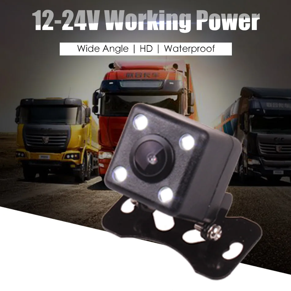 Car Truck Bus 12V 24V Reverse Rear View Parking Backup Camera for Monitor Head Unit LED Night Vision Waterproof Wide Angle
Car Truck Bus 12V 24V Reverse Rear View Parking Backup Camera for Monitor Head Unit LED Night Vision Waterproof Wide Angle
