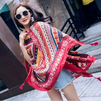 2019 Women Ethnic Long Shawl Beach Towel Scarf Oversized Vintage Scarves Sunscreen Waving Scarf Classical Large Wraps 180cm
2019 Women Ethnic Long Shawl Beach Towel Scarf Oversized Vintage Scarves Sunscreen Waving Scarf Classical Large Wraps 180cm
