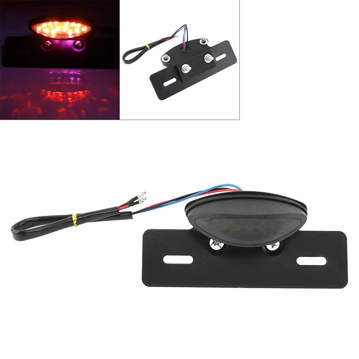 Motorcycle Brake Light Smoked Lampshade Red Flash Multifunction LED Brake Taillight for Off Road Vehicles / ATV / Motorcycle
Motorcycle Brake Light Smoked Lampshade Red Flash Multifunction LED Brake Taillight for Off Road Vehicles / ATV / Motorcycle