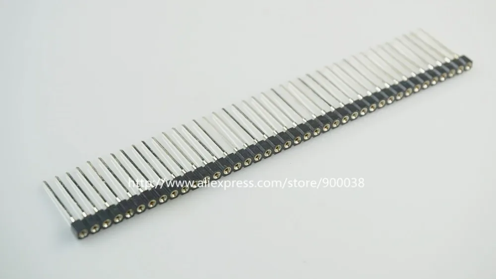 10pcs 2.54mm 0.100" Single row Machine Tooled Strip Socket 1x40 Pin long terminal through hole SIP solder PCB
10pcs 2.54mm 0.100" Single row Machine Tooled Strip Socket 1x40 Pin long terminal through hole SIP solder PCB
