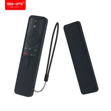Capas para xiaomi mi caixa de tv s bluetooth wi fi controle remoto inteligente caso sikai protetor à prova de choque silicone para mi tv vara 1080p