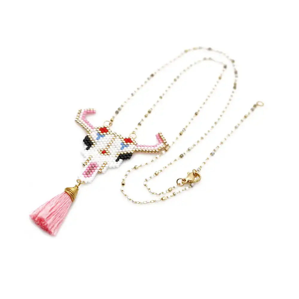 Go2boho Perles MIYUKI Necklace Bull head Pendant Necklace Women Boho Horn Kolye 2019 New Jewelry Insta Fashion Gift Miyuki Chain
Go2boho Perles MIYUKI Necklace Bull head Pendant Necklace Women Boho Horn Kolye 2019 New Jewelry Insta Fashion Gift Miyuki Chain