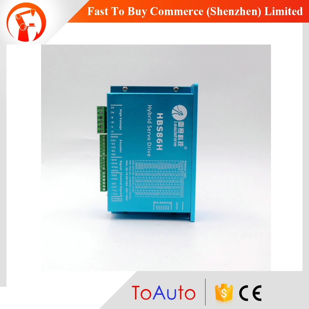 HBS86H Leadshine 8A 30~100VDC CNC DSP Closed-Loop Stepper Driver Hybird Easy Servo Drive ES-D1008 Matching 86mm NEMA34 motor
HBS86H Leadshine 8A 30~100VDC CNC DSP Closed-Loop Stepper Driver Hybird Easy Servo Drive ES-D1008 Matching 86mm NEMA34 motor