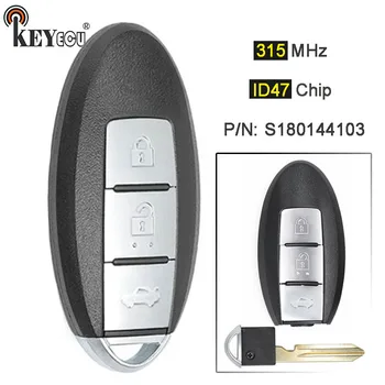 KEYECU 315MHz ID47 P/N: S180144103 Replacement Smart Remote Key Fob 3 Button for Nissan X- Trail
KEYECU 315MHz ID47 P/N: S180144103 Replacement Smart Remote Key Fob 3 Button for Nissan X- Trail
