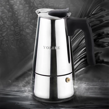 2 - 6 Cups Stainless Steel Moka Coffee Maker Mocha Espresso V60 Latte Stovetop Filter Coffee Pot barista milk pitcher Tools
2 - 6 Cups Stainless Steel Moka Coffee Maker Mocha Espresso V60 Latte Stovetop Filter Coffee Pot barista milk pitcher Tools