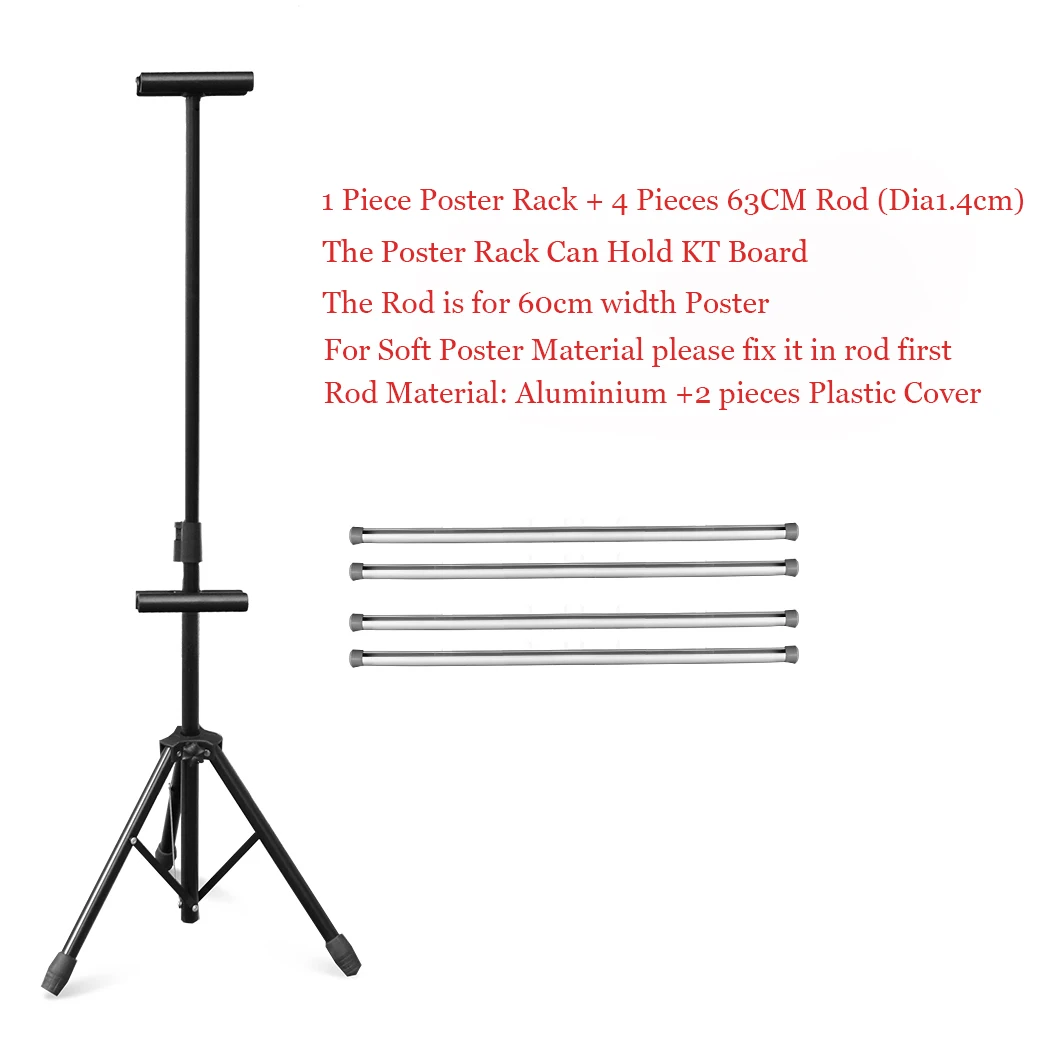Poster Frame Double Sided Triangle Easel Signs Board Display Rack