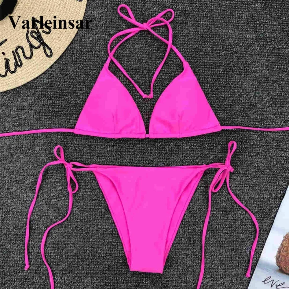 Sexy Neon Pink Brazilian Bikini 2019 Women Swimwear Halter Swimsuit Female Two-pieces Bikini set Bather Bathing Suit Swim V1312P
Sexy Neon Pink Brazilian Bikini 2019 Women Swimwear Halter Swimsuit Female Two-pieces Bikini set Bather Bathing Suit Swim V1312P