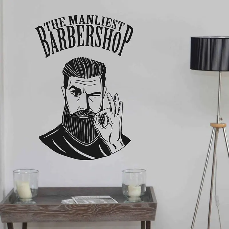 The Manliest Barbershop Wall Sticker Vinyl Window Decals Decor Barber Shop Fashion Style Man Hair Salon Haircuts Mural A151
The Manliest Barbershop Wall Sticker Vinyl Window Decals Decor Barber Shop Fashion Style Man Hair Salon Haircuts Mural A151