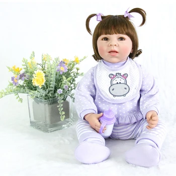 Newborn Doll 20'' Charming brown eyes Reborn Silicone Doll 50Cm live Bebe Reborn Menino With cartoon clothes Kid Toy Xmas Gifts
Newborn Doll 20'' Charming brown eyes Reborn Silicone Doll 50Cm live Bebe Reborn Menino With cartoon clothes Kid Toy Xmas Gifts