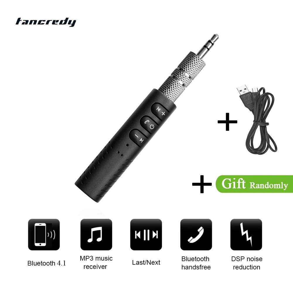 Wireless Bluetooth Aux Audio Receiver Adapter 4.1 Bluetooth Handsfree Car Kit 3.5mm jack Aux Bluetooth Hands Free Music Receiver
Wireless Bluetooth Aux Audio Receiver Adapter 4.1 Bluetooth Handsfree Car Kit 3.5mm jack Aux Bluetooth Hands Free Music Receiver