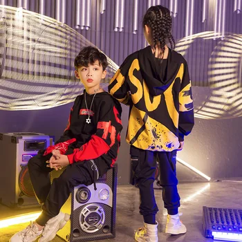 Loose Children's Performance Clothes Hoodie Pants Set Boys Girls Street Dance Wear Hip-hop Clothing Kids Hip hop Jazz Costumes
Loose Children's Performance Clothes Hoodie Pants Set Boys Girls Street Dance Wear Hip-hop Clothing Kids Hip hop Jazz Costumes