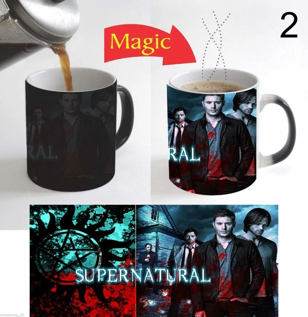 Supernatural Mugs Color Changing Magic Heat Sensitive Tea Cup Coffee Mug Heat Reveal Coffee Cups Ceramic Cups
Supernatural Mugs Color Changing Magic Heat Sensitive Tea Cup Coffee Mug Heat Reveal Coffee Cups Ceramic Cups