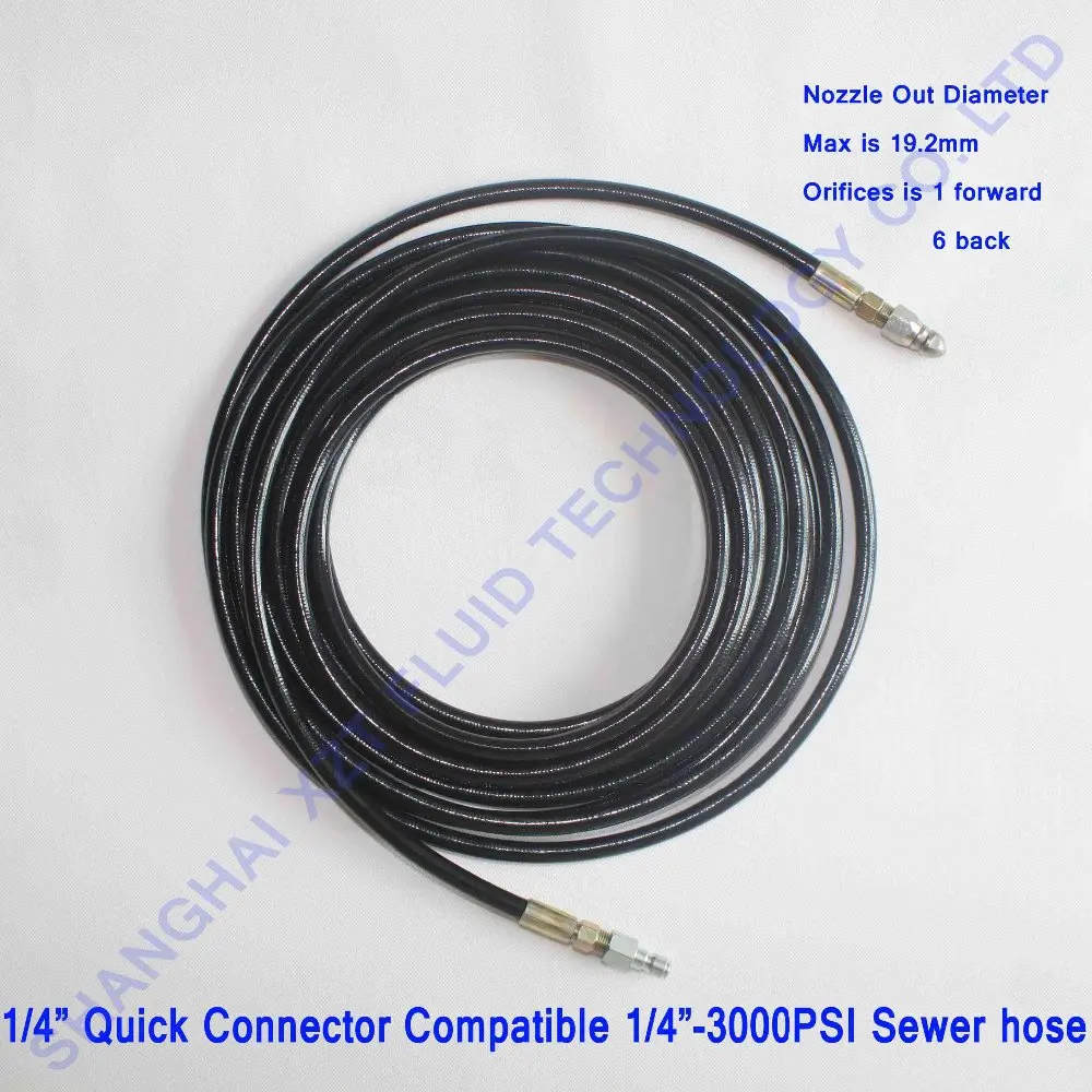 XZT S16-QC 1/4"X50FT'/15mX3000PSI Sewer Jetter hose with 1/4"Quick Plug,Sewer Drain hose,pressure washer hose
XZT S16-QC 1/4"X50FT'/15mX3000PSI Sewer Jetter hose with 1/4"Quick Plug,Sewer Drain hose,pressure washer hose