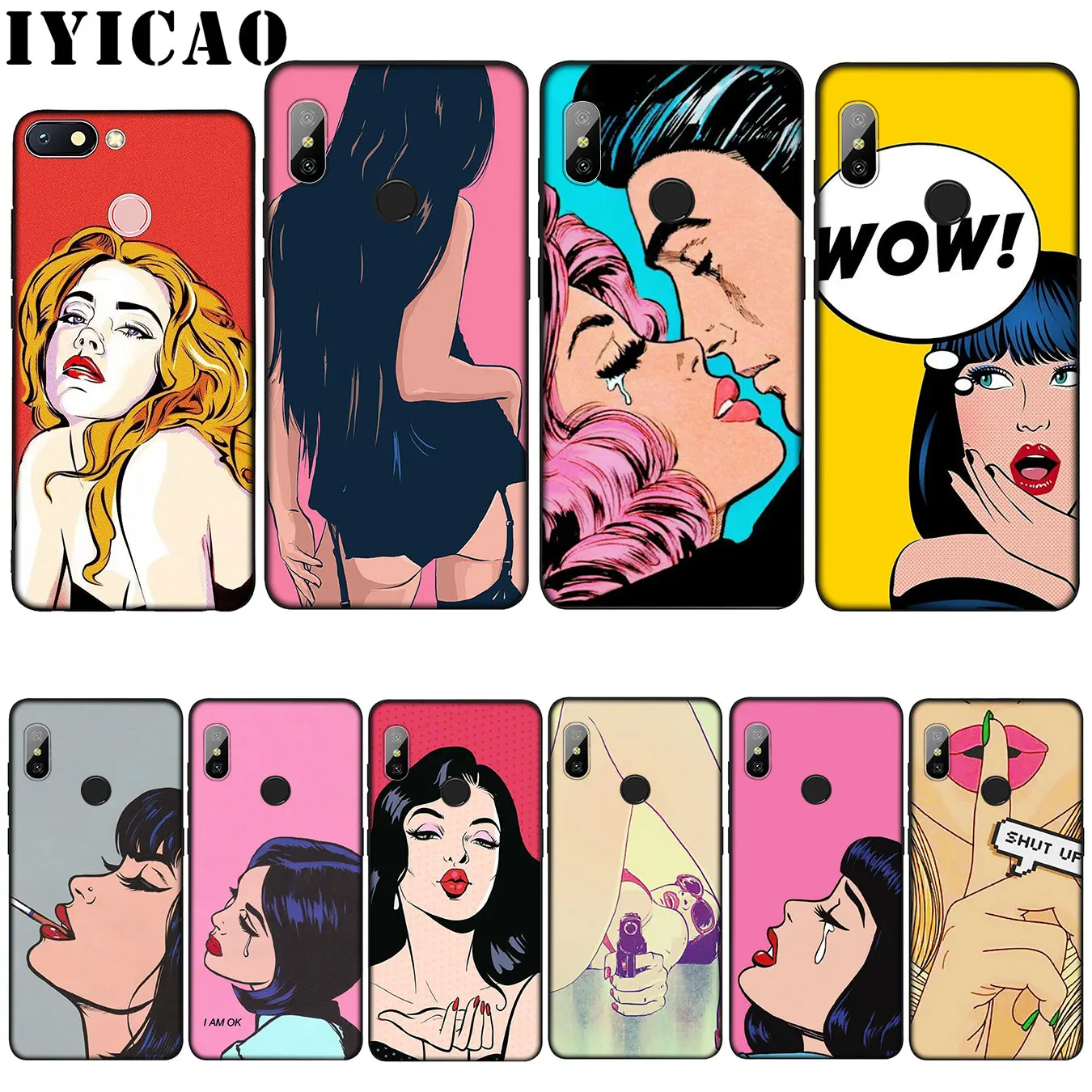 IYICAO pop art comic Coque Soft Silicone Case for Xiaomi Mi 9 8 A2 Lite A1 6 pocophone f1 MAX 3 mi9 mi8 mia2
IYICAO pop art comic Coque Soft Silicone Case for Xiaomi Mi 9 8 A2 Lite A1 6 pocophone f1 MAX 3 mi9 mi8 mia2