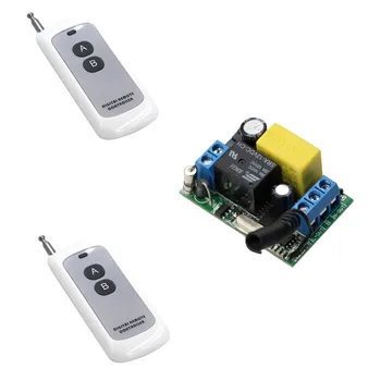 Input AC220V 10A Wireless Remote Control Light Switch Receiver Module & Transmitter with 2 Button ON OFF Output 220V 20-200m
Input AC220V 10A Wireless Remote Control Light Switch Receiver Module & Transmitter with 2 Button ON OFF Output 220V 20-200m