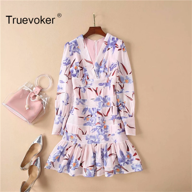 Truevoker European Designer Vestido Women's High Quality Long Sleeve V-neck Printed Embroidery Hollow Out Party Dress
Truevoker European Designer Vestido Women's High Quality Long Sleeve V-neck Printed Embroidery Hollow Out Party Dress