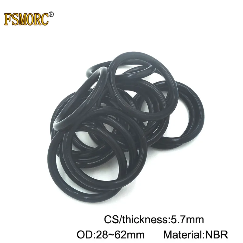 20pcs 5.7mm Thickness CS Nitrile Rubber O Rings OD 28 30 32 35 38 40 42 45 48 50 52 54 55 58 60 62mm NBR o ring sealing Gasket
20pcs 5.7mm Thickness CS Nitrile Rubber O Rings OD 28 30 32 35 38 40 42 45 48 50 52 54 55 58 60 62mm NBR o ring sealing Gasket