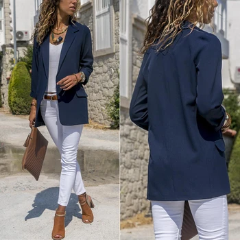 2019 New Women Casual Slim Office Blazers Jacket Business Suit Coat Outwear Solid Fashion Blazer
2019 New Women Casual Slim Office Blazers Jacket Business Suit Coat Outwear Solid Fashion Blazer