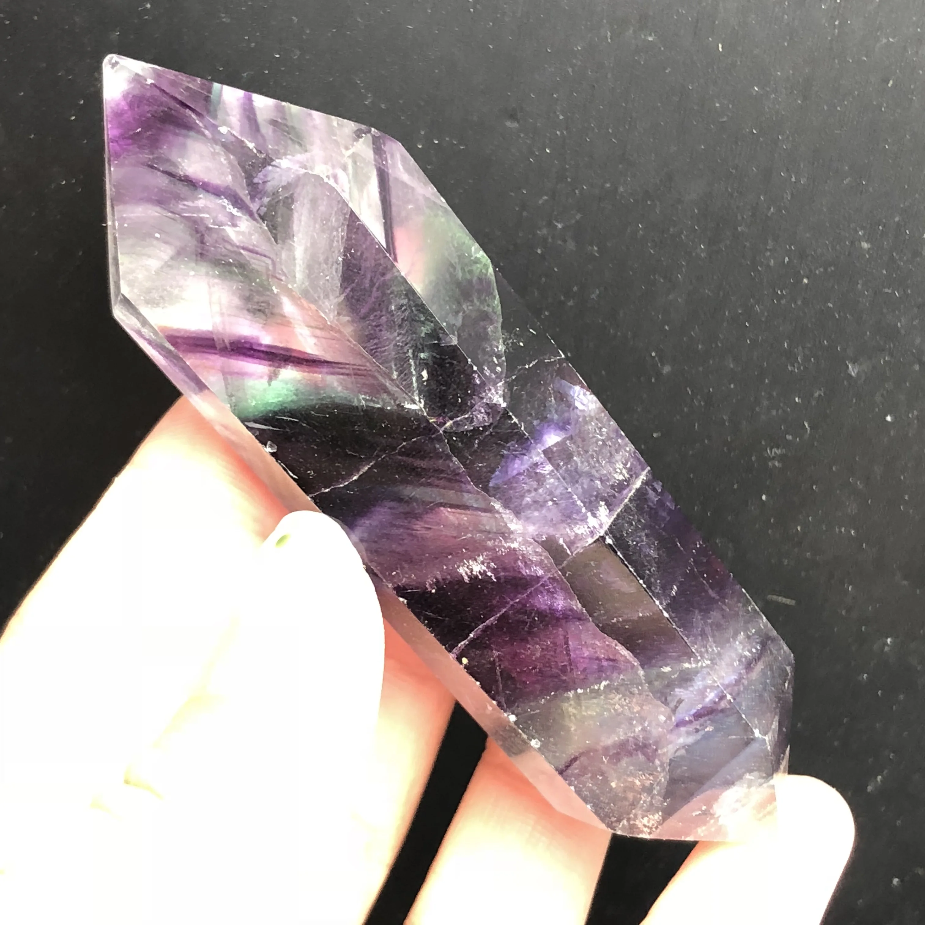 Natural fluorite crystal color bar fluorite quartz crystal point therapy hexagonal bar therapy stone
Natural fluorite crystal color bar fluorite quartz crystal point therapy hexagonal bar therapy stone