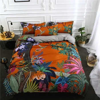 4/3pcs Hot sale Animal Flower Bedding Set Quilt Cover Pillow slip Bed Sheet Queen Size Polyester Leopard bird Bedclothes
4/3pcs Hot sale Animal Flower Bedding Set Quilt Cover Pillow slip Bed Sheet Queen Size Polyester Leopard bird Bedclothes