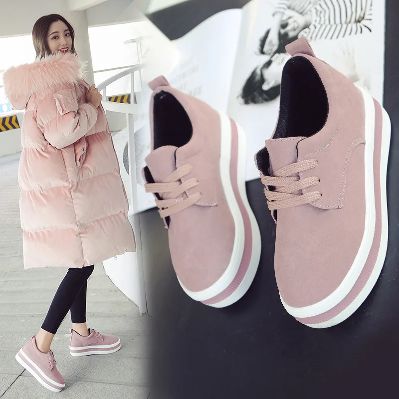 Women Flats Sneakers Shoes 2019 Spring Moccasin Fashion Creepers Shoes Lady Loafers Ladies Slip on 5CM Platform Shoes
Women Flats Sneakers Shoes 2019 Spring Moccasin Fashion Creepers Shoes Lady Loafers Ladies Slip on 5CM Platform Shoes