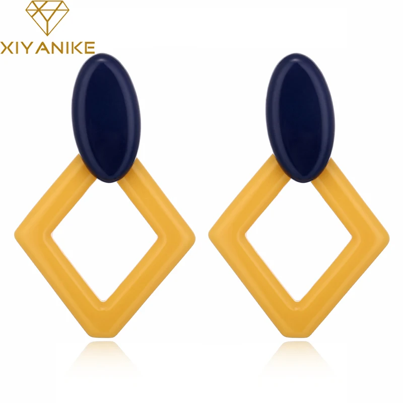 XIYANIKE New Fashion Rhombic Geometry Earrings Vintage Acrylic Drop Earrings for Women Jewelry Gift Brincos Party Jewelry E1682
XIYANIKE New Fashion Rhombic Geometry Earrings Vintage Acrylic Drop Earrings for Women Jewelry Gift Brincos Party Jewelry E1682