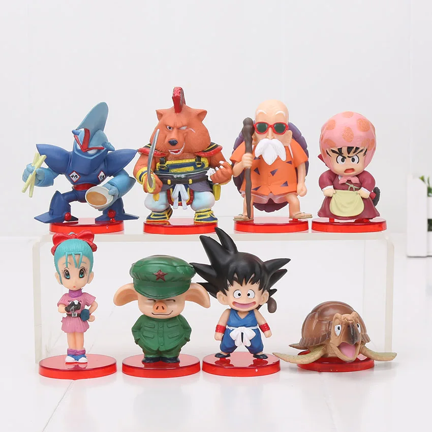 8pcs/set Anime Dragon Ball Z figure Deformation chichi Son goku Master Roshi Gogeta Gotenks oolong Action Figure toy model
8pcs/set Anime Dragon Ball Z figure Deformation chichi Son goku Master Roshi Gogeta Gotenks oolong Action Figure toy model