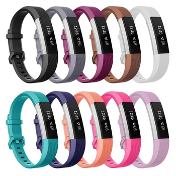 

High Quality For Fitbit Alta HR Band Wristband Strap Bracelet Soft Silicone Secure Adjustable Band Watch Replacement Accessories