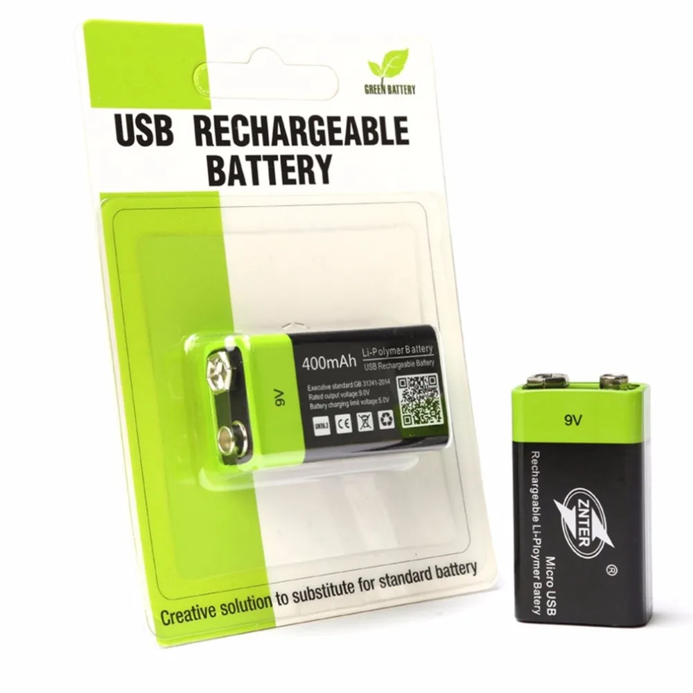 ZNTER 9V 400mAh USB Rechargeable 9V Lithium Polymer Battery For RC Camera Drone Accessories Battery Drop shipping
ZNTER 9V 400mAh USB Rechargeable 9V Lithium Polymer Battery For RC Camera Drone Accessories Battery Drop shipping