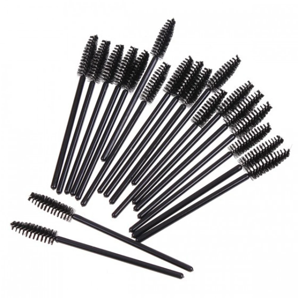 New 50pcs/lot Make Up Brush Black Synthetic Fiber One-Off Disposable Eyelash Brush Mascara Applicator Wand Brush Tools
New 50pcs/lot Make Up Brush Black Synthetic Fiber One-Off Disposable Eyelash Brush Mascara Applicator Wand Brush Tools
