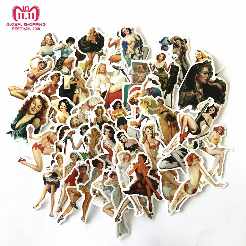 50pcs Sexy Retro Girls Stickers Children Toys Beautiful Graffiti Pvc Waterproof For Laptop Motorcycle Skateboard Car Kid's Toy
50pcs Sexy Retro Girls Stickers Children Toys Beautiful Graffiti Pvc Waterproof For Laptop Motorcycle Skateboard Car Kid's Toy