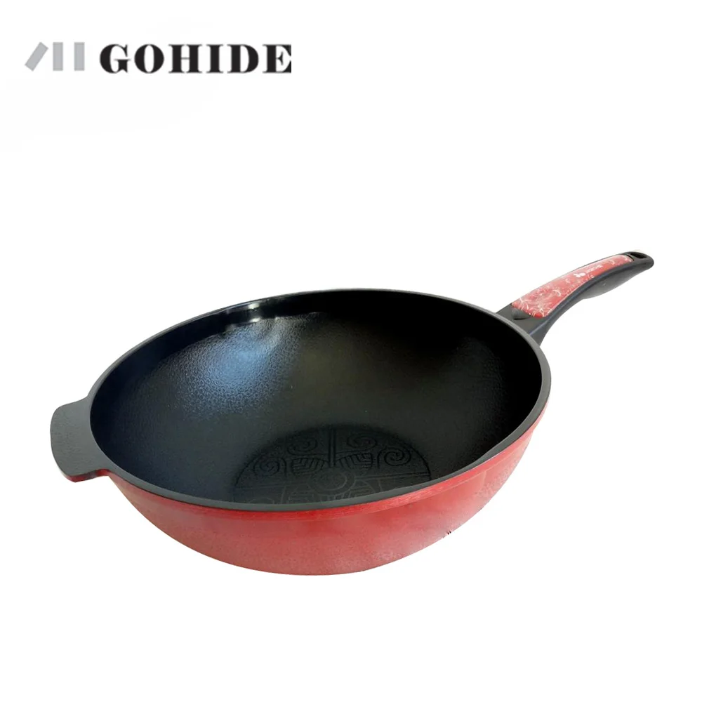 GUH Eco-friendly Ceramic Non-stick cookware 32cm wok diamond smokeless frying pans without pot cover Free shipping
GUH Eco-friendly Ceramic Non-stick cookware 32cm wok diamond smokeless frying pans without pot cover Free shipping